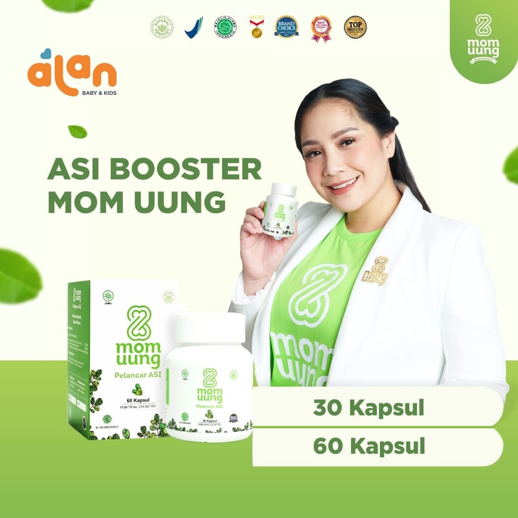 Mom Uung Pelancar ASI 30 &amp; 60 Kapsul - Asi Booster
