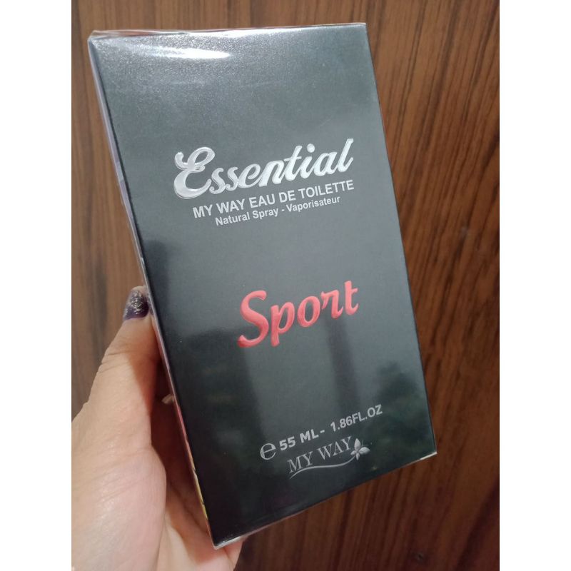 TERMURAH !!! My Way parfum pria ( Essential sport edt ) Free Buble wrap - Paling Dicari Parfum dari 