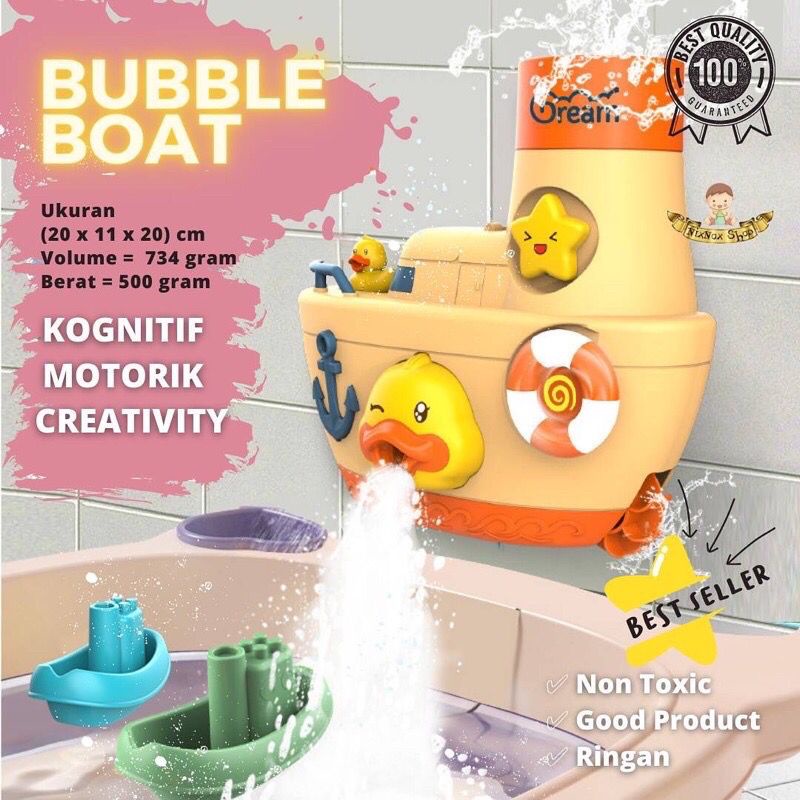 Bubbly Duck Ship - mainan mandi anak