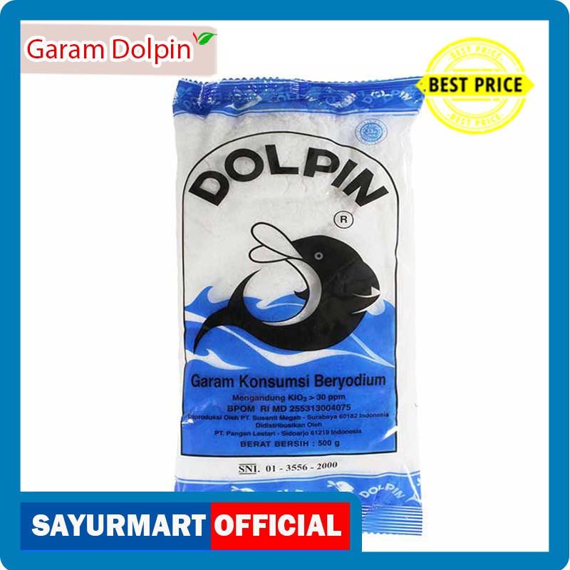 

Garam Meja Dolpin 500gr [1 pack]