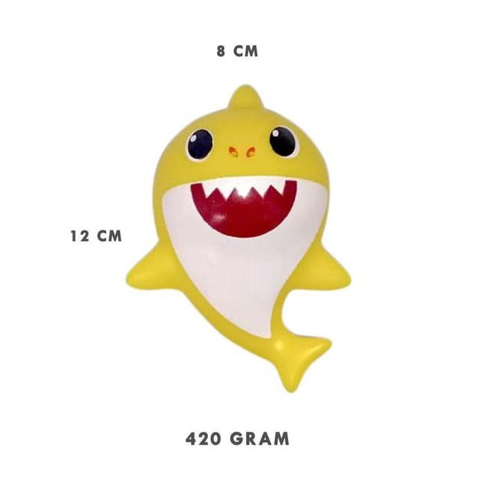 Baby Shark Figur Boneka Lembut Lagu Musik Lampu BABY Mainan Silicone - MIN-207