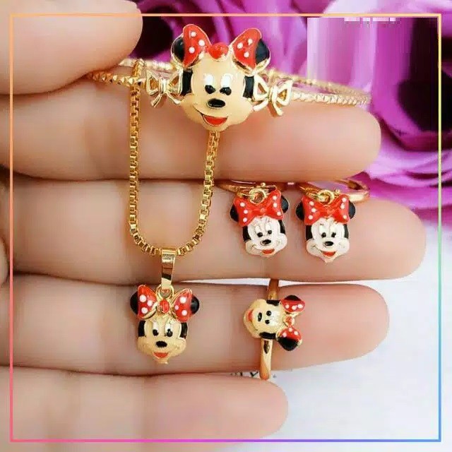 NEW ARRIVAL!! accecories mickey mouse 1 set anak high quality/ termurah/ terbaru/ bisa COD