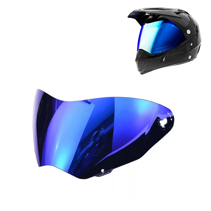 Kaca Helm Original Snail Supermoto Mx311 Revo Blue