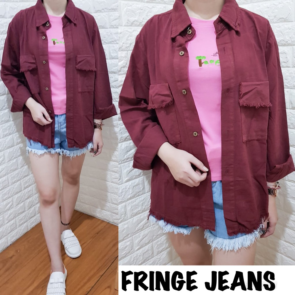 GFS LY FRINGE LOOSE JEANS ORIGINAL 6208