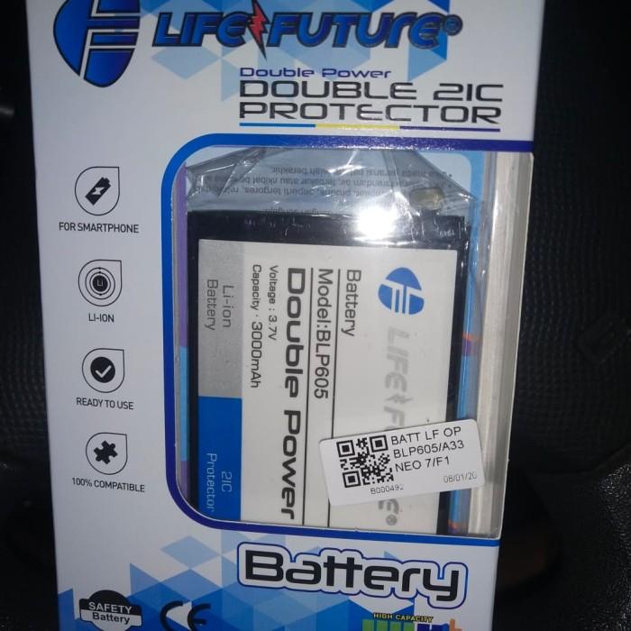 BATERAI OPPO A37 double power BLP605 F1 A33 NEO7 A37