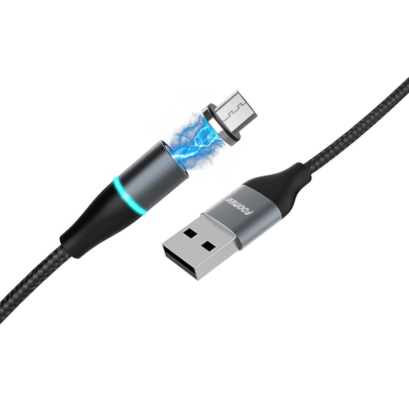 Kabel Magnetic Fast Charging FOOMEE DJ12 Kabel Micro USB Fast Charging