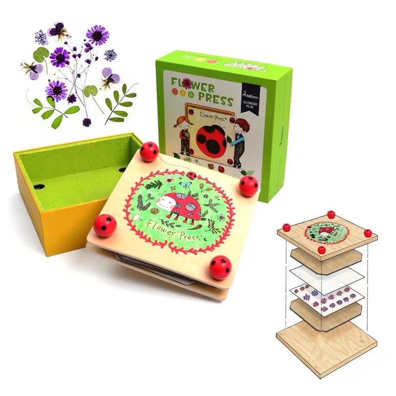 mideer flower press embossing flower leaf holder alat press bunga