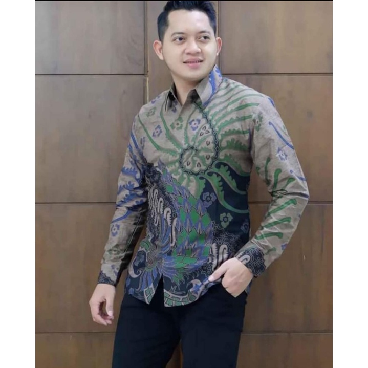( COD ) Gratis Ongkir Batik Pria Lengan Panjang/Kemeja Pria /Baju Kemeja Pria/Baju Batik Pria/Modere