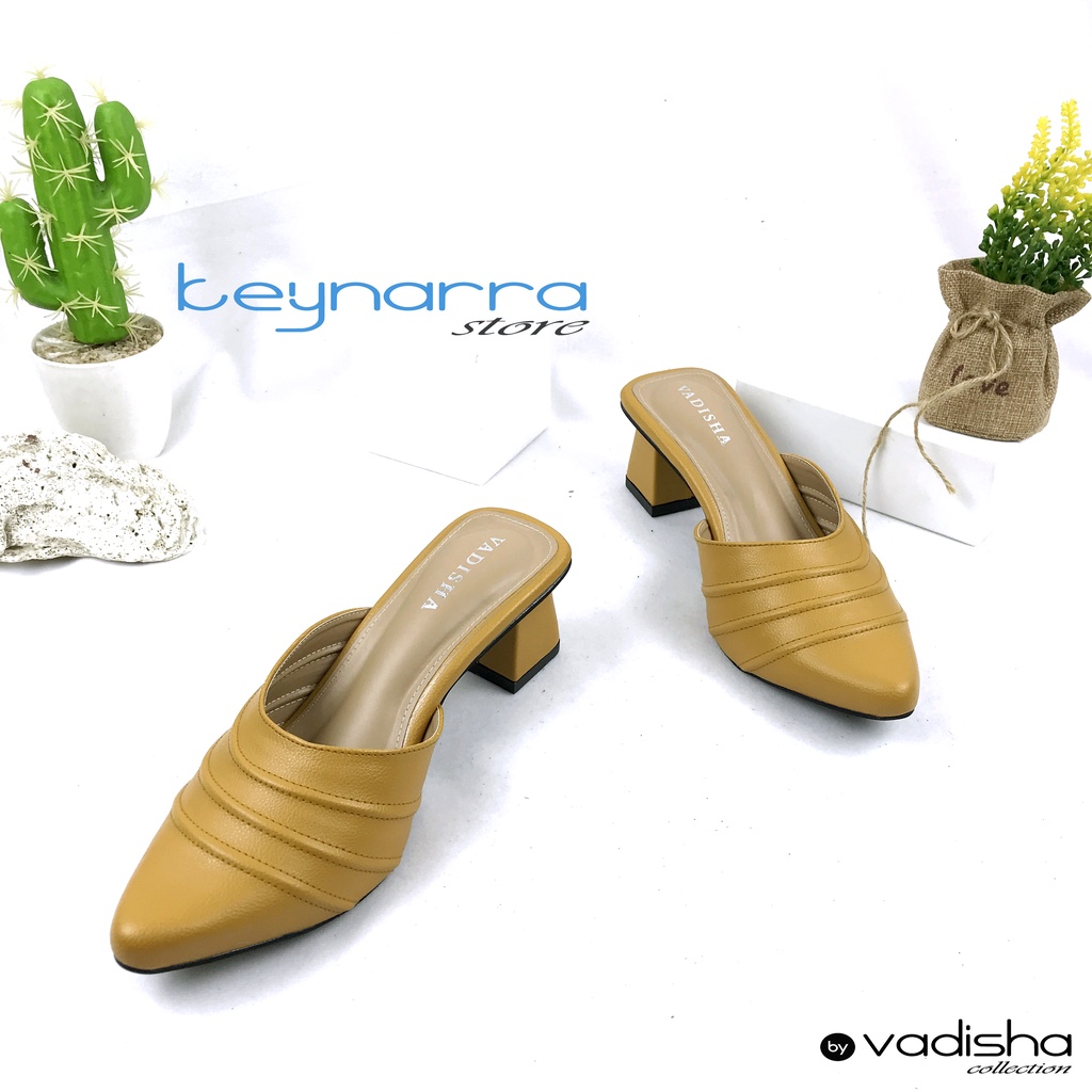 VADISHA LUNA Sendal Wanita, Sendal Heels/ Sendal Hak Tahu 5cm RR-05 By.Keynarra Store