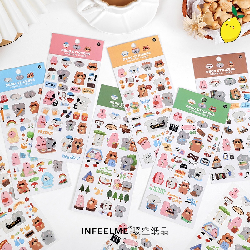 

Stiker Motif Hewan Lucu Koala And Friends Diary Deco Stickers