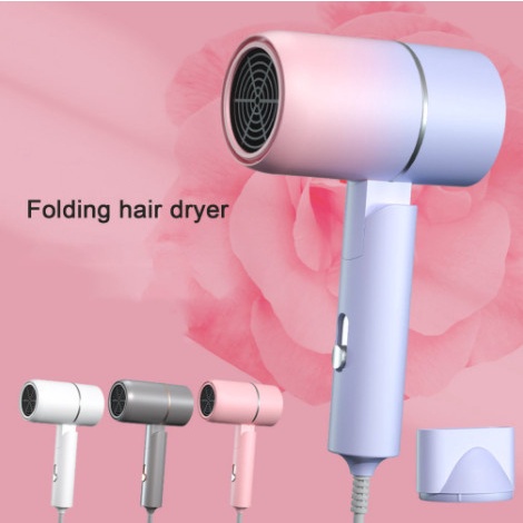 81 Foldable Hair Dryer Pengering Rambut Lipat Mini Hot Air Blower Hair