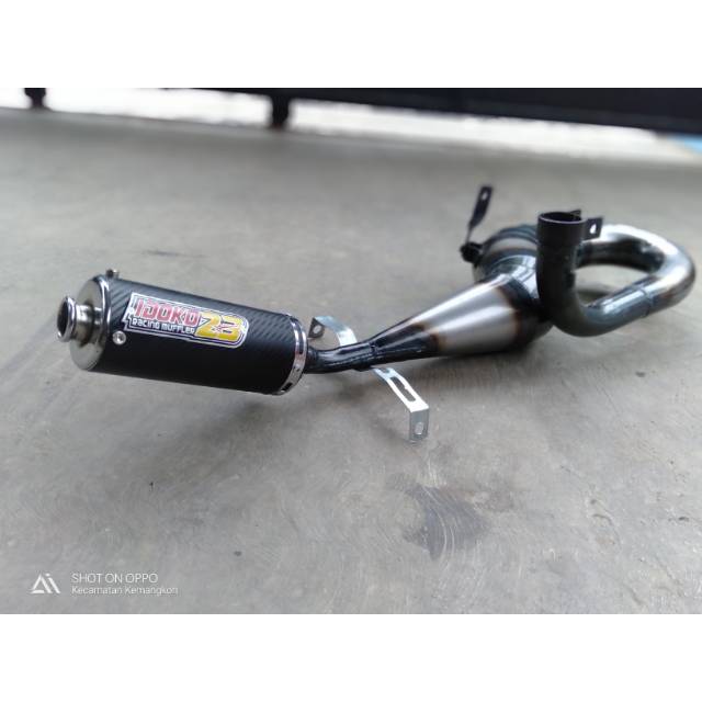 knalpot racing vespa buang kanan