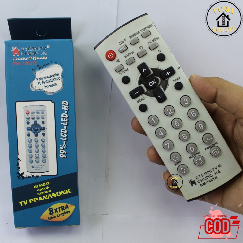 Remot / REMOTE TV Panasoni Multi Tabung LCD LED TYPE RM 768 TR tanpa setting