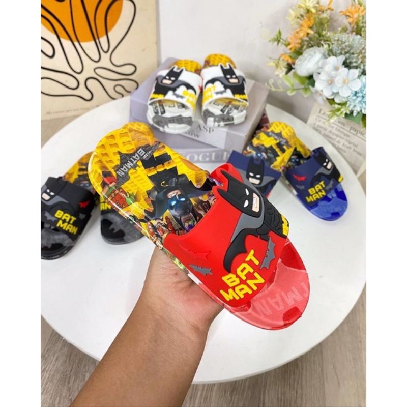 Sandal Selop Karakter Batman Anak Laki Superhero 6088