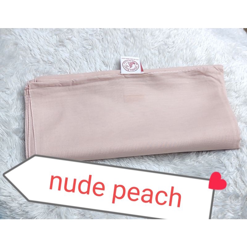 jilbab umama basic voal part 2/segi empat umama basic voal-Nude peach