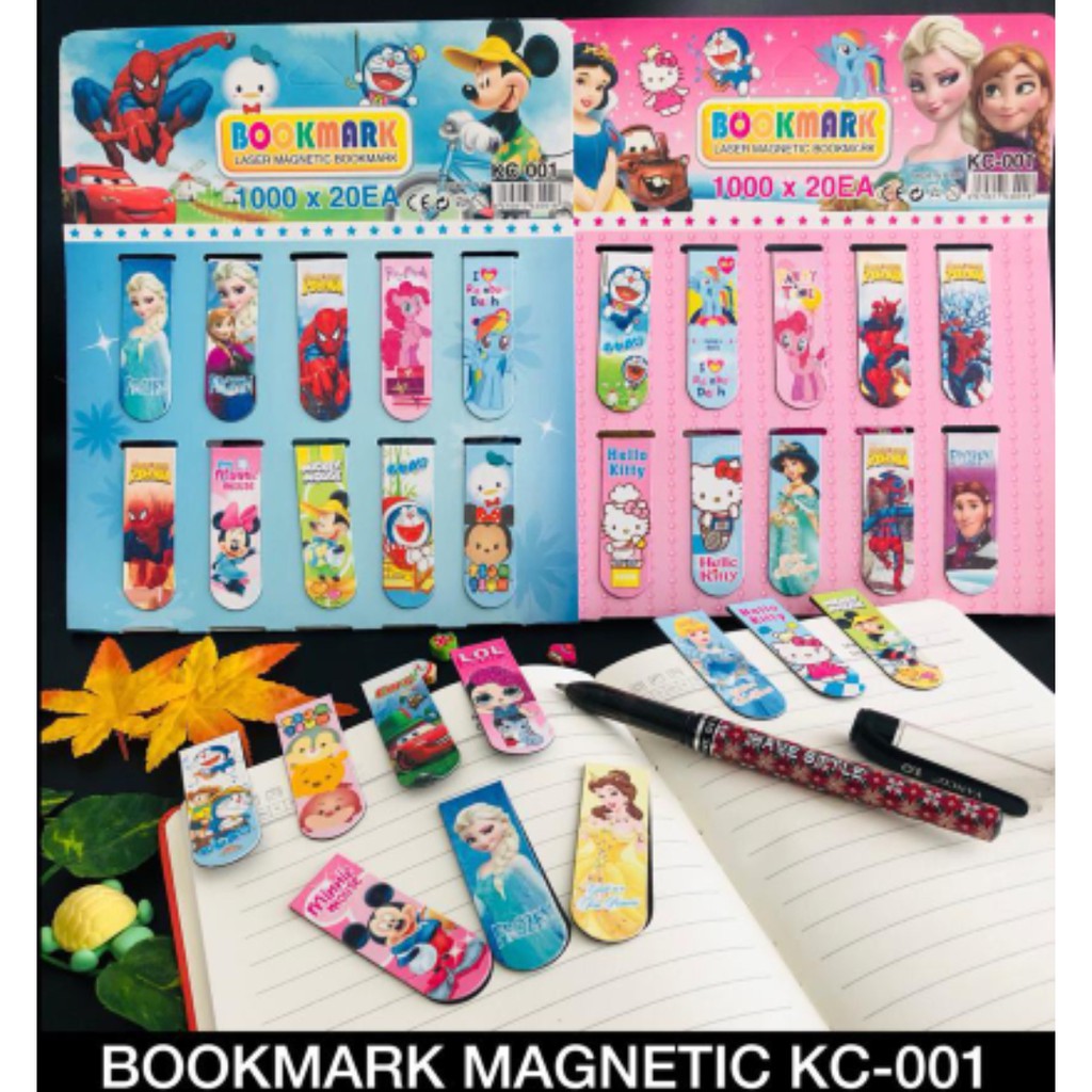 

PEMBATAS BUKU MAGNET / MAGNETIC BOOKMARK KARAKTER KARTUN ISI 20 TERMURAH