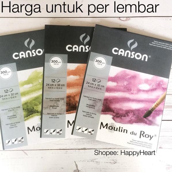 

Ready Stock HFF8U Canson Moulin du Roy Watercolor Paper 95 Harga Termurah