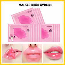 MASKER BIBIR COLLAGEN LIP MASK Pelembab Mulut Kering Moisturizing Moist Halus Lembut Pink