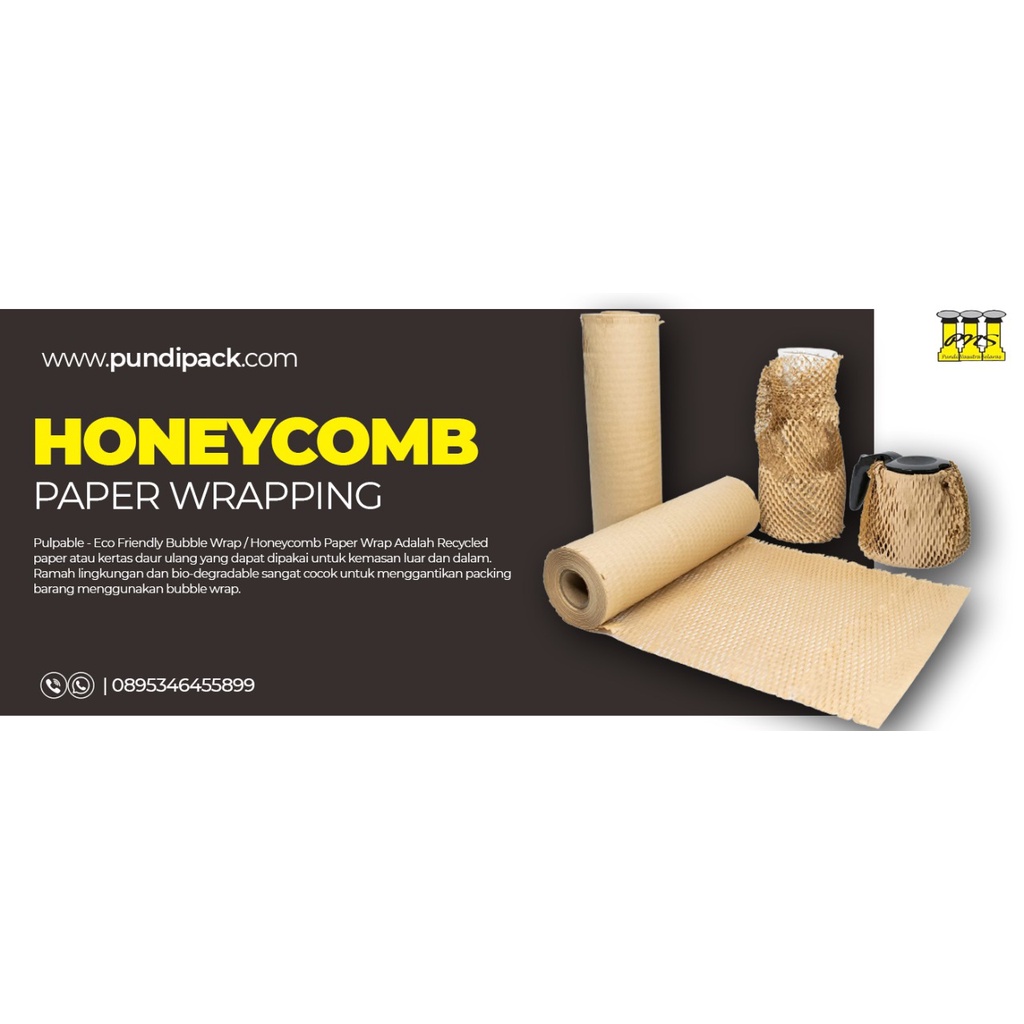 

PULPABLE-ECO FRIENDLY HONEYCOMB WRAPP/HONEYCOMB BABBLE WRAPPING
