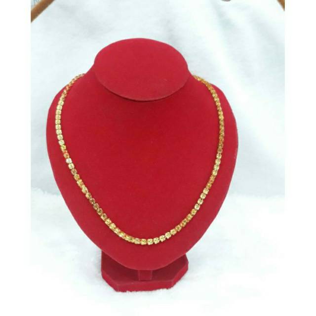 KL182J196J kalung emas model ariso perhiasan emas kuning asli berat 7 panjang 47.7 kadar 70%(16k)