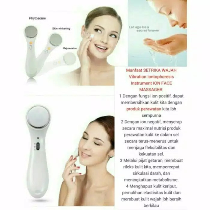 setrika wajah ion massager