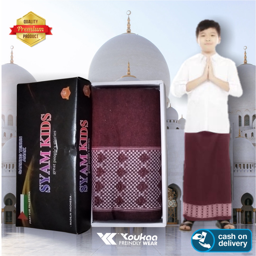 Sarung Anak Usia 10 th s/d 15 th Motif Tenun Dobby