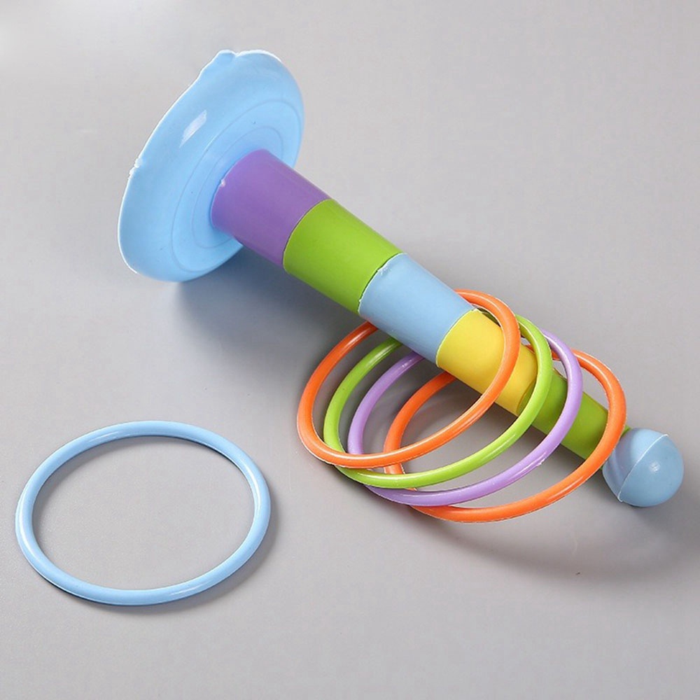 Mainan Lempar Cincin Warna Pelangi Untuk Edukasi Anak