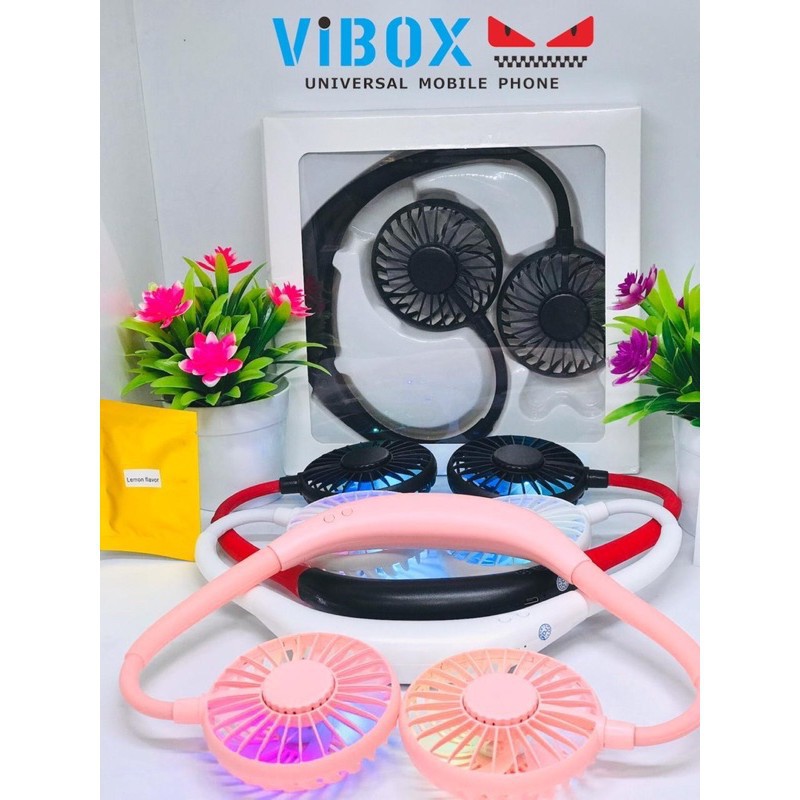 PROMO VIBOX FAN MINI PORTABLE KIPAS GANTUNG LEHER