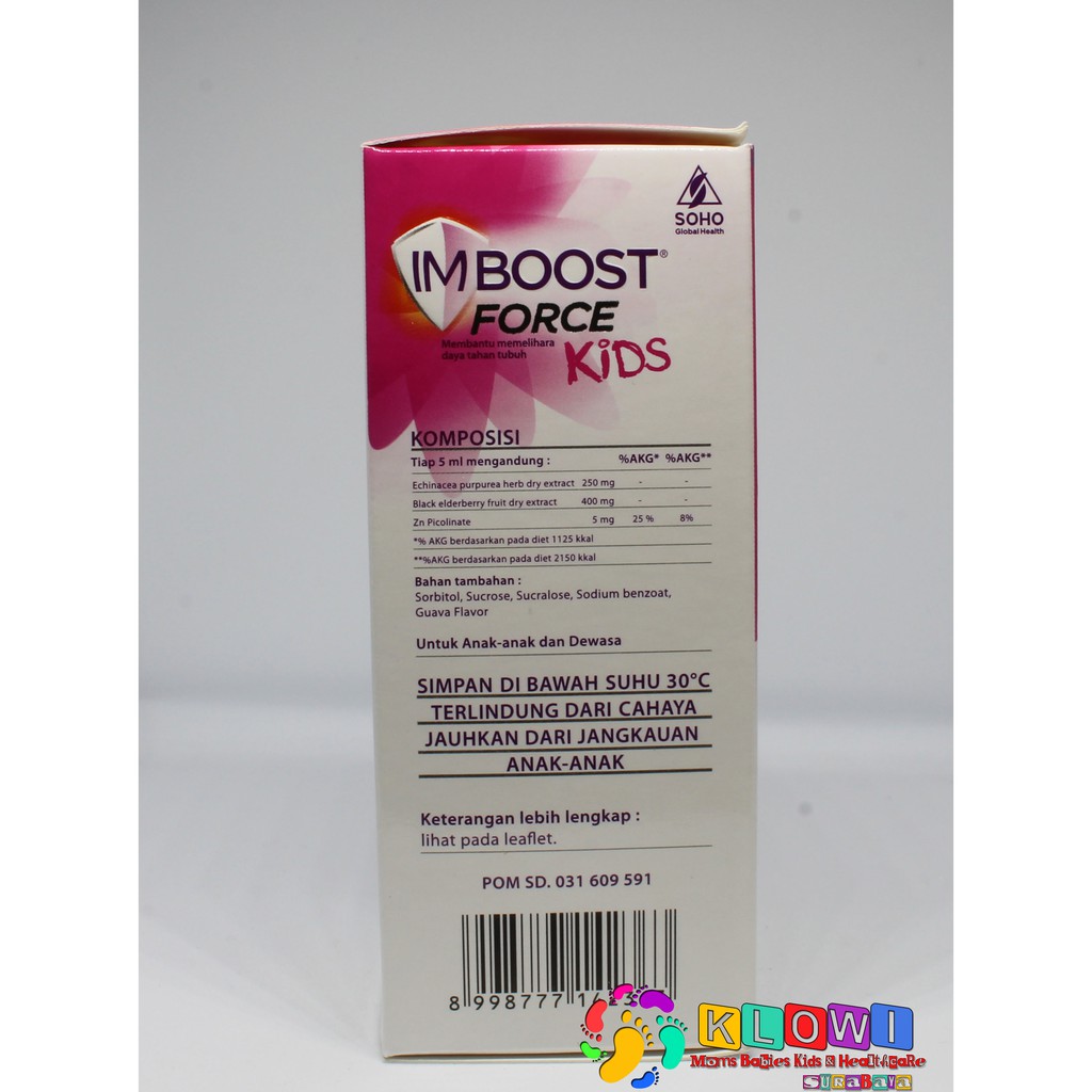 100% Original Imboost Force Kids Sirup  60 Ml / Suplemen Daya Tahan Tubuh