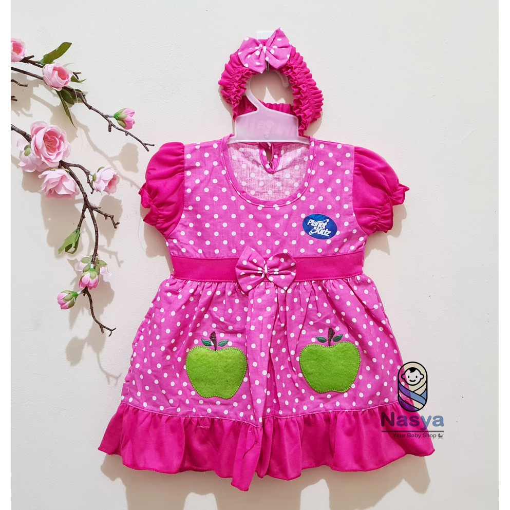 [P-026] Dress Bayi / Baju Bayi Perempuan (0-6 m) motif lucu