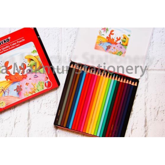 

✸ Pensil warna joyko kaleng 24 warna CP-24TC ♦