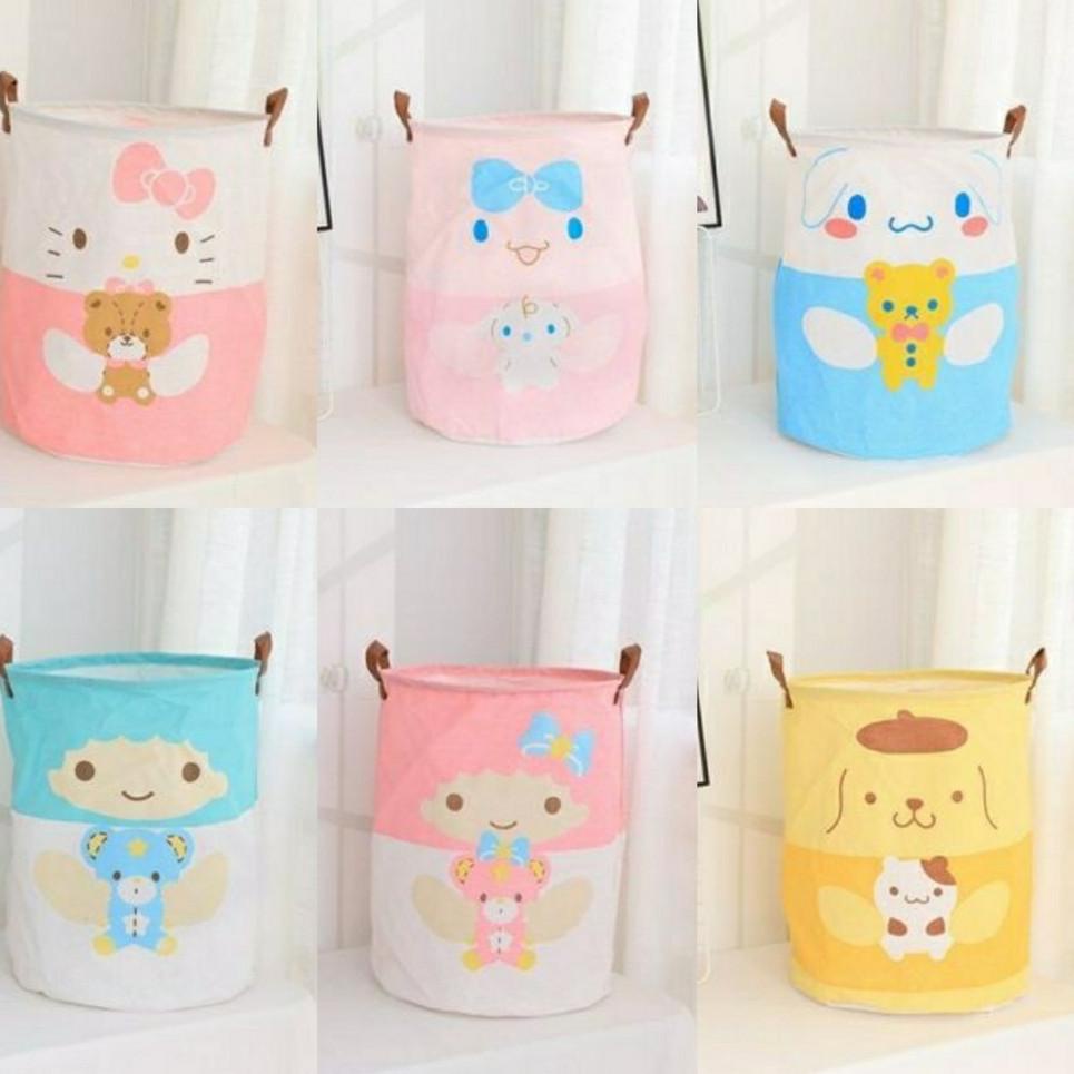 Laundry Bag Keranjang Cucian  Hello Kitty My Melody win Star Cinnamoroll Pompompurin F34L