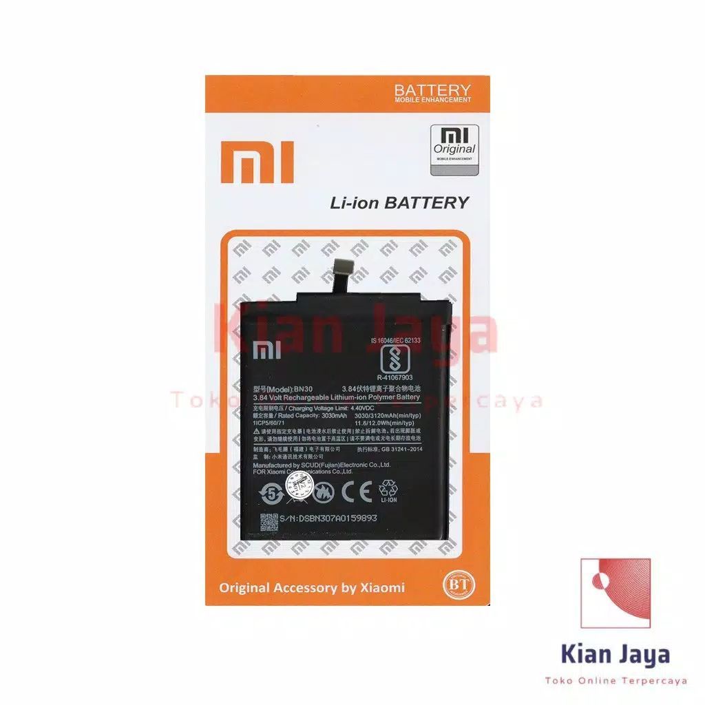 Baterai Batre Redmi 4A BN30 | Battery Xiaomi Xiomi Redmi 4A BN 30 Original