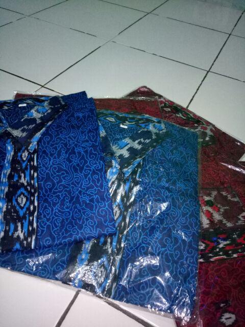 Bswart Batik Hrb026 Kenongo Hem Pendek Padi Pekalongan M L Xl Batik Pria Murah Modern Grosir