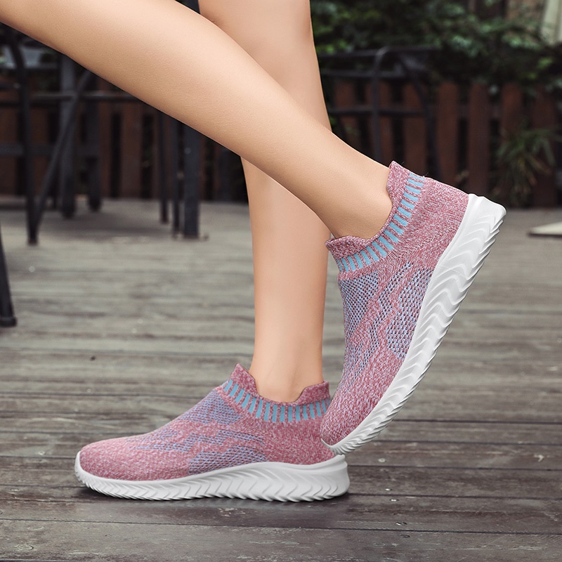 FOKU Sepatu Sneakers Wanita Outdoor Sock Sepatu Wanita Terbaru