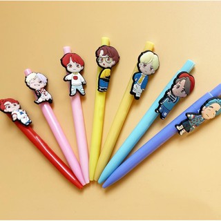 PULPEN MEKANIK MOTIF KARAKTER KPOP BTS BT21 CARTOON LUCU IMUT / BOLPEN