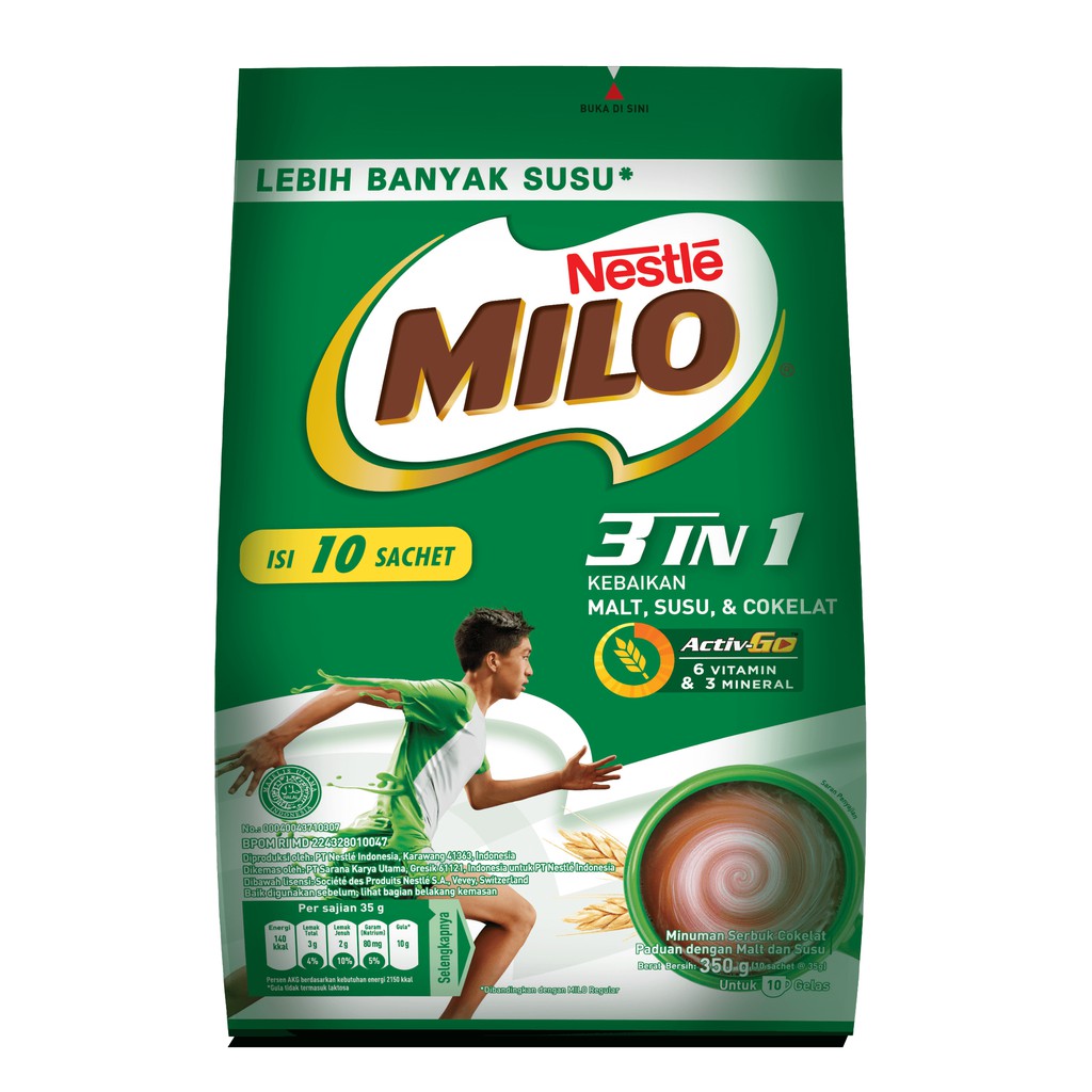 Jual Milo 3 In 1 Activgo 350gr Shopee Indonesia 7872