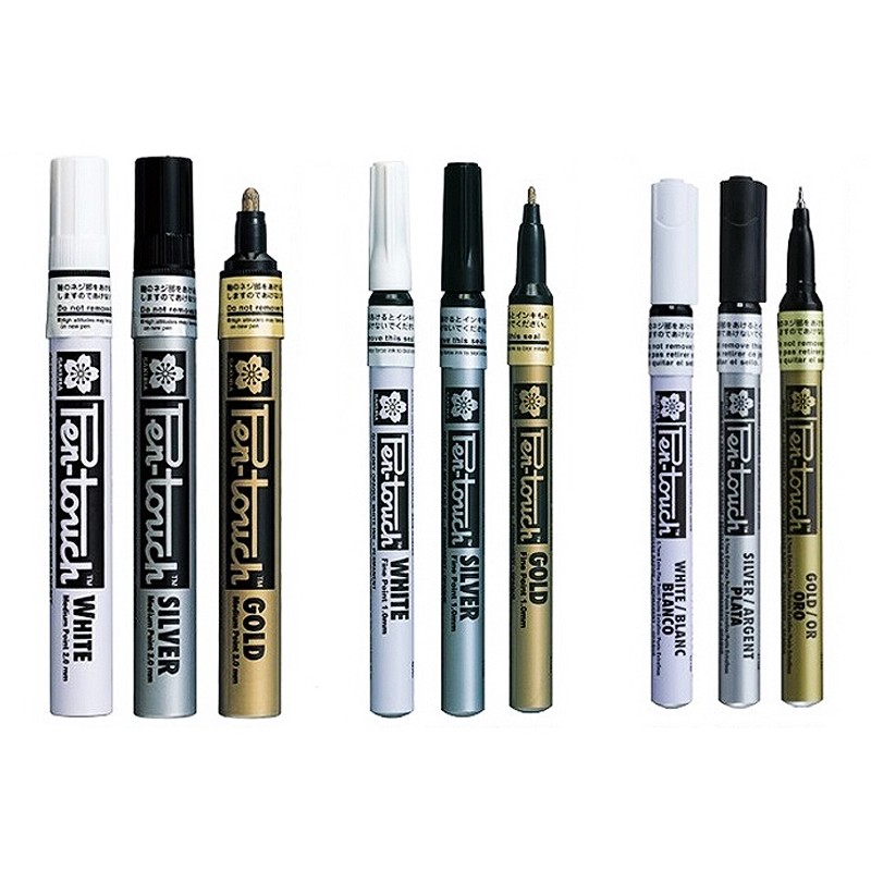 Sakura Pen Touch Paint Marker Set of 3 (0.7mm / 1.0mm / 2.0mm)