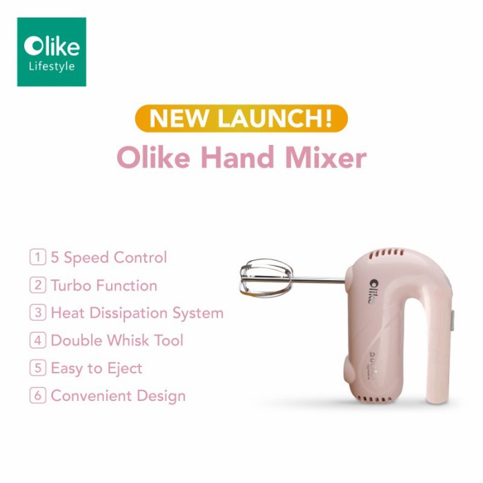 Olike Hand Mixer - Garansi Resmi