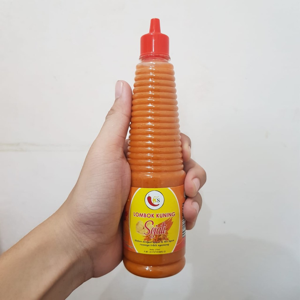 

Saus Sambal Lombok Kuning Sejati 275ml Ole Ole Khas Makassar