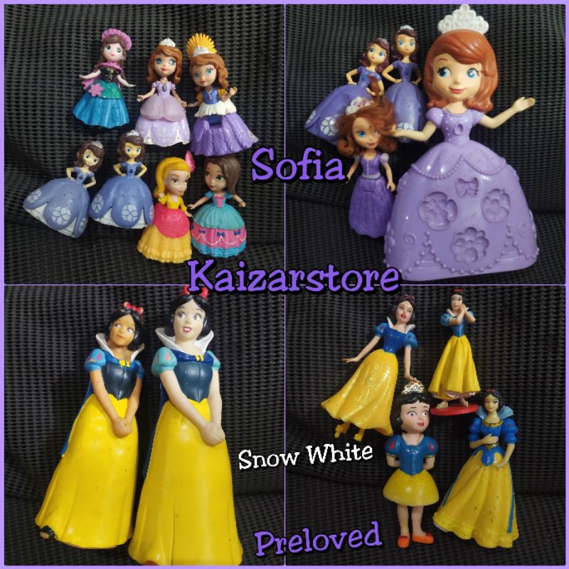 Mainan Action Figure princess Sofia dan Snow White ORI Hasbro Disney Mattel KW bahan plastik karet
