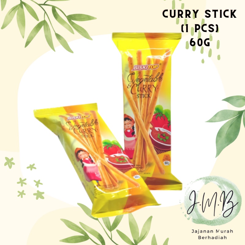 

BISKITOP JMB - CURRY STICK 60g Biskuit Kue Kering Stik Anak Dewasa Enak Renyah Biscuit Rasa