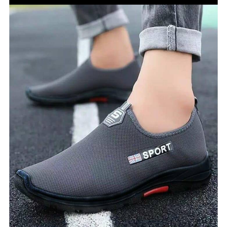 8.8 BIG SALE [cod] Sepatu Pria Slip-On Casual Kasual Selop En-Sport tanpa tali