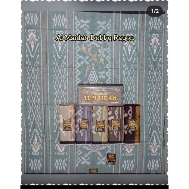 sarung tenun motif sutra. songket Al maidah.