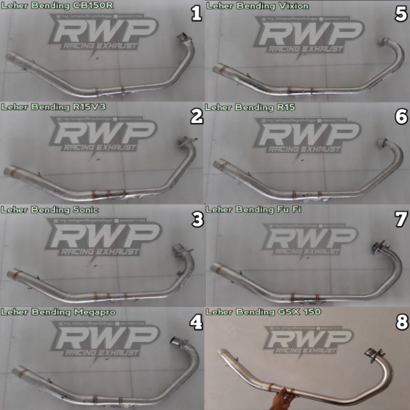 Leher header pipa knalpot bending  cb leher bending satria fu vixion sonic leher bending gl