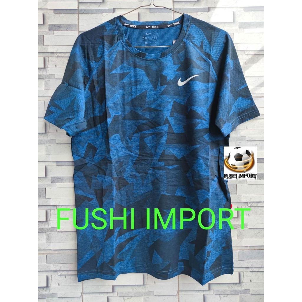 PREMIUM Kaos Running 922# Kaos Olahraga Running Training Dryfit Crystal Silk Import Pria Adem Dingin Cepat Kering Bernapas