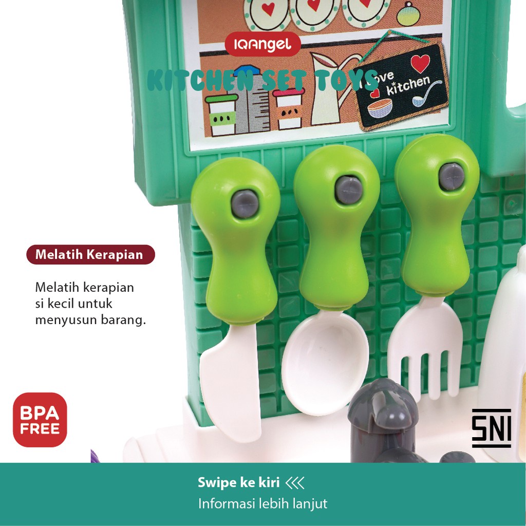 IQAngel Kitchen Set / Mainan Alat Masak-Masak