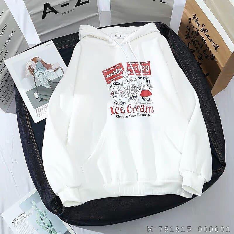 hoodie wanita ice cream