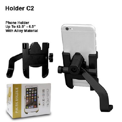 Jual Phone Holder C2 Holder Hp Bahan Besi Holder Spion Motor Gojek Termurah