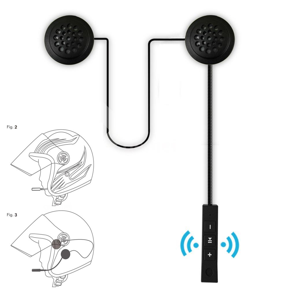 Headset Bluetooth Untuk Helm Motor Tipe BT8  Wireless Bluetooth Earphone & Music-3